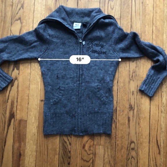 Harley-Davidson Women’s zip up cowl neck jacket - Picture 6 of 7